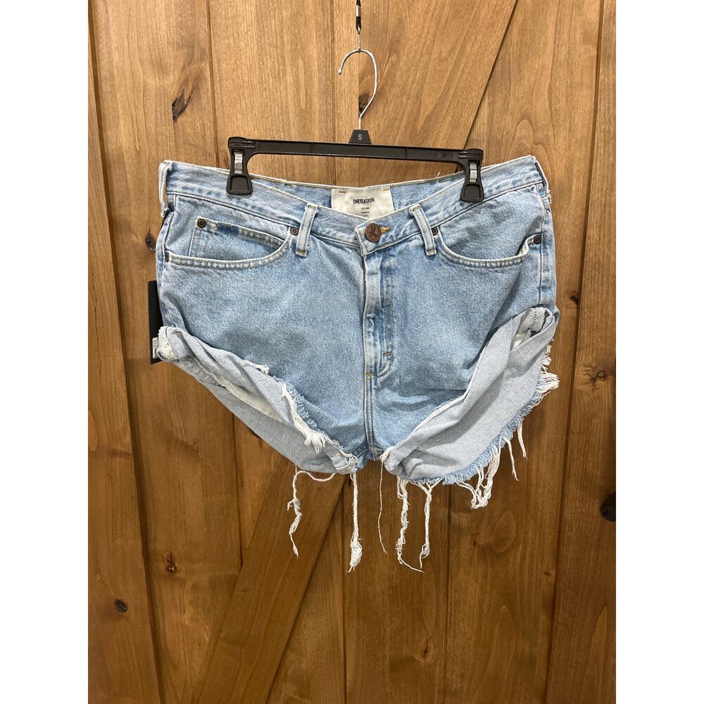 One Teaspoon Light Blue Jean Shorts